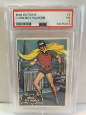 1966 Topps Batman #2 Robin Boy Wonder PSA 3 Graded Black Bat Robin Rookie Card picture