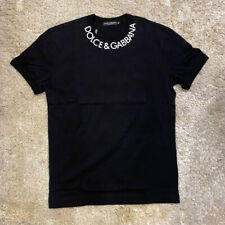 Dolce & Gabbana Men's Neckline Logo Short Sleeve T-shirt - Black picture