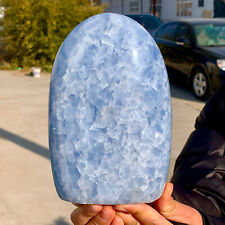 4.45LB Natural Polished BlueCelestite Crystal Gem StoneSpecimen picture