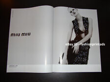 MIU MIU 2-Page Magazine PRINT AD Fall 2009 HANNAH HOLMAN mert and marcus picture