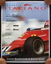 2002 Concorso Italiano Poster FERRARI 312 Formula 1 F1 Race Car Italian Cars picture