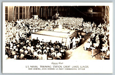 RPPC Vintage Postcard - Great Lakes, Illinois - U.S Naval Training Station picture