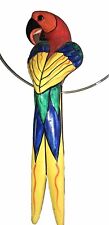 Talavera Large Parrot McCaw Ceramic Mexican Pottery W/ Hanging Ring 15” Bird picture