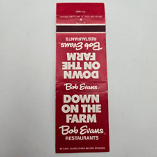 Vintage Matchcover Bob Evans Down on the Farm Ohio Restaurants picture
