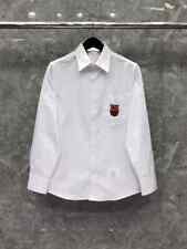 Man women Button Up Shirt Slim Fit Long Sleeve Oxford white Casual top picture