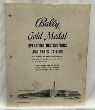 ORIGINAL-BALLY-GOLD MEDAL-OPERATING INSTRUCTIONS AND PARTS CATALOG picture