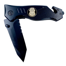 NYPD Sergeant Knife 3-in-1 Military Tactical Rescue knife tool with Seatbelt Cut picture