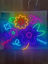 Flower Design LED Neon Sign by YELLOWPOP in Perfect Condition picture