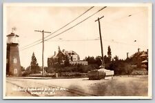 Westerly Rd & Ninigret Ave. Watch Hill, Rhode Island Real Photo Postcard RPPC. picture