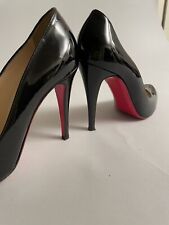 Christian Louboutin Black Patent Leather heels 39 US 8 picture