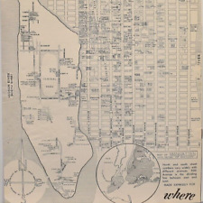 Vintage 1959 Statler Hotel Where Magazine Brochure Manhattan New York City Map picture