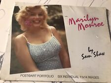 Marilyn Monroe 1985 Sam Shaw 6 Poster Set 11 X 14 Beautiful picture
