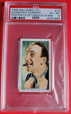 1935 GALLAHER LTD JIMMY DURANTE CARD GRADED PSA 6 EX- MINT PORTRAIT FAMOUS STARS picture