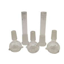5pcs/set 14mm Male Clear Glass Bowl & Downstem Set Accessories for Hookah Bong  picture
