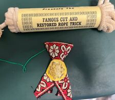 Vintage New Magic City Famous Cut And Restored Rope Trick & Pull Down Tie Trick picture