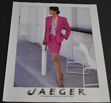1991 Print Ad Heels Fashion Style Lady Long Legs Sexy Skirt Jaeger Brunette art picture