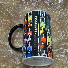 Starbucks coffee Cup Mug 12oz alice olivia rainbow NEW No Box picture