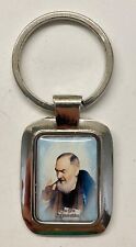 SAN PADRE PIO DA PIETRELCINA KEYRING new never used photo of Padre Pio EXCELLENT picture