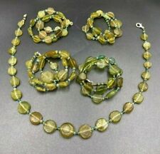 Lot Of 5 Old Beads Ancient Roman Glass Necklace String Antiquities  picture
