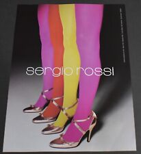 2004 Print Ad Sexy Heels Long Legs Fashion Lady Pantyhose Sergio Rossi Red art picture