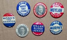 7 New Hampshire Campaign Buttons - Fred Brown (played for 1901 Beaneaters), etc. picture