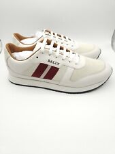 Bally Sprinter Calf Plain Leather Suede Sneaker Shoes White US 12 $650 GL023064 picture