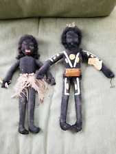 two Sarah Midgley Aboriginal Dolls Budgeree, antique, Australian souvenir dolls picture