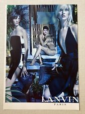 2013 LANVIN Print Ad 1 D/S Page Fashion Feet Ankles Long Legs High Heel Shoes picture