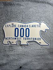 Explore Canada’s Arctic Northwest Territories Sample Polar Bear License Plate 00 picture