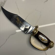 American Eagle Collector Bowie Knife Franklin Mint By Ronald Von Ruykevett RARE✅ picture
