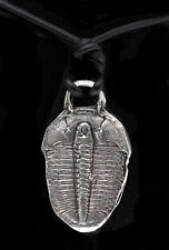 Trilobite Sterling Silver Fossil Pendant Cast Jewlery Necklace HANDMADE UNIQUE picture