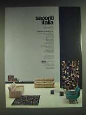 1985 Saporiti Italia Furniture with Missoni Fabric Ad - Saporiti Italia picture