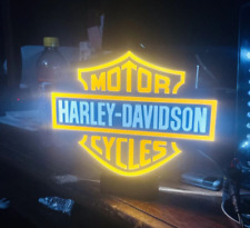 LED Lighted Harley Davidson Lightbox Sign - Charity picture