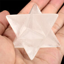 1PCS 40mm Natural Quartz White Crystal Merkaba Star Reiki Healing Realistic picture