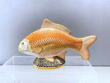 Royal Crown Derby Bone China Imari Carp Fish Figurine 7