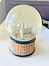 Rare Designer Vintage Burberry Musical London Snow Globe Works Christmas picture