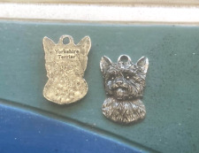 PUREBRED 1 YORKSHIRE TERRIER PEWTER PENDANT or POCKET COIN ALL NEW. picture