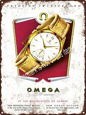 1951 Omega 30mm Chronometer Swiss Watch Home Decor art Metal Sign 9x12