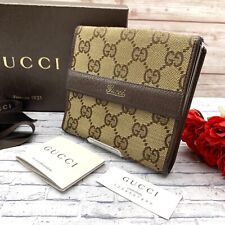 GUCCI GG Logo Bifold Wallet Interlocking Canvas  from JAPAN picture