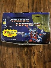 Vintage 1986 Open Box Transformers Sticker Packs picture