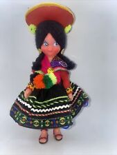 Antique Southwest American Indian, Aruba Doll New Mexico Navajo Zuni Girl  8inch picture