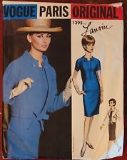 Vintage 1964 VOGUE PARIS ORIGINAL 1395 Dress & Jacket by LANVIN Size 10 Complete picture