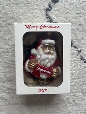 Supreme Santa Red Christmas Ornament FW18 - 100 % Authentic picture