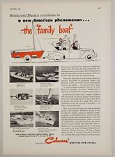 1956 Print Ad Celanese Plastics & Resins Boats Lone Star,Larson,Fleetcraft  picture