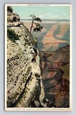 Grand Canyon AZ-Arizona, Great Cliffs at Bright Angel Trail, Vintage Postcard picture