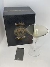 Rosenthal Versace Medusa Martini Glass - Amber Color Never Used Original Box picture