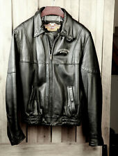 HARLEY DAVIDSON MEN'S LEATHER HD  RIDING JACKET SIZE LARGE picture
