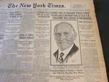 1926 MARCH 19 NEW YORK TIMES - FATHER OF COOLIDGE DIES - NT 6300 picture