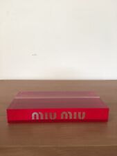 Authentic MIU MIU Eyewear Plaque Sogn STORE DISPLAY Fixture RED & Clear picture