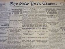 1926 MARCH 11 NEW YORK TIMES - SHOTS FLY IN ESCAPE FROM HEADQUARTERS - NT 6534 picture